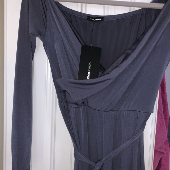 Fashion Nova Grey Jumpsuit - Picture 3 of 3